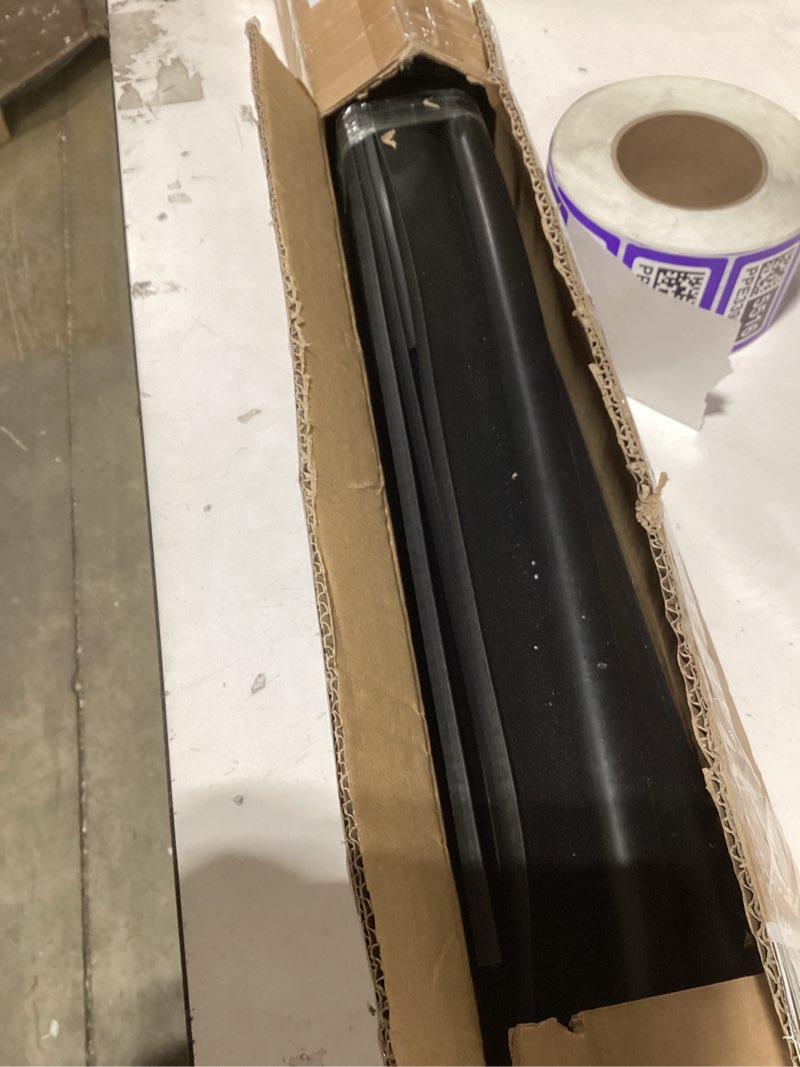 Condition photo showing As Is for Similar to stock. Garage Door Seals Bottom Rubber – 10FT EPDM Weatherproof Seal with Pre-Drilled Aluminum Track Retainer Kit, Fits 8-20FT Doors, Rodent Proof, Noise Reducing (1.57\" Width, Black) With Aluminum Track - 10 FT