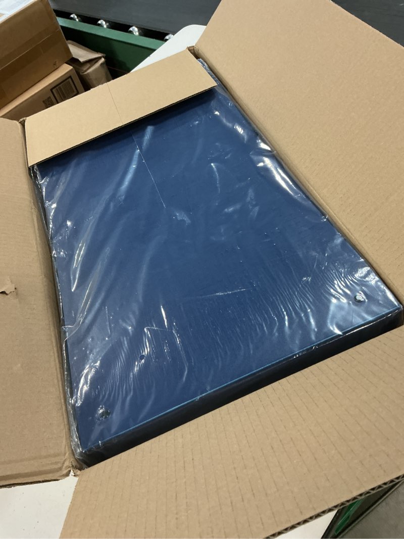 Condition photo showing Good Condition for 4 pcs 11 x 17 inch view binders with cover pocket 1 inch 3 rings heavy duty view d ring binders economy holds 11" x 17" paper for artwork blueprints, office, home, work places (blue) 1 inch blue 4