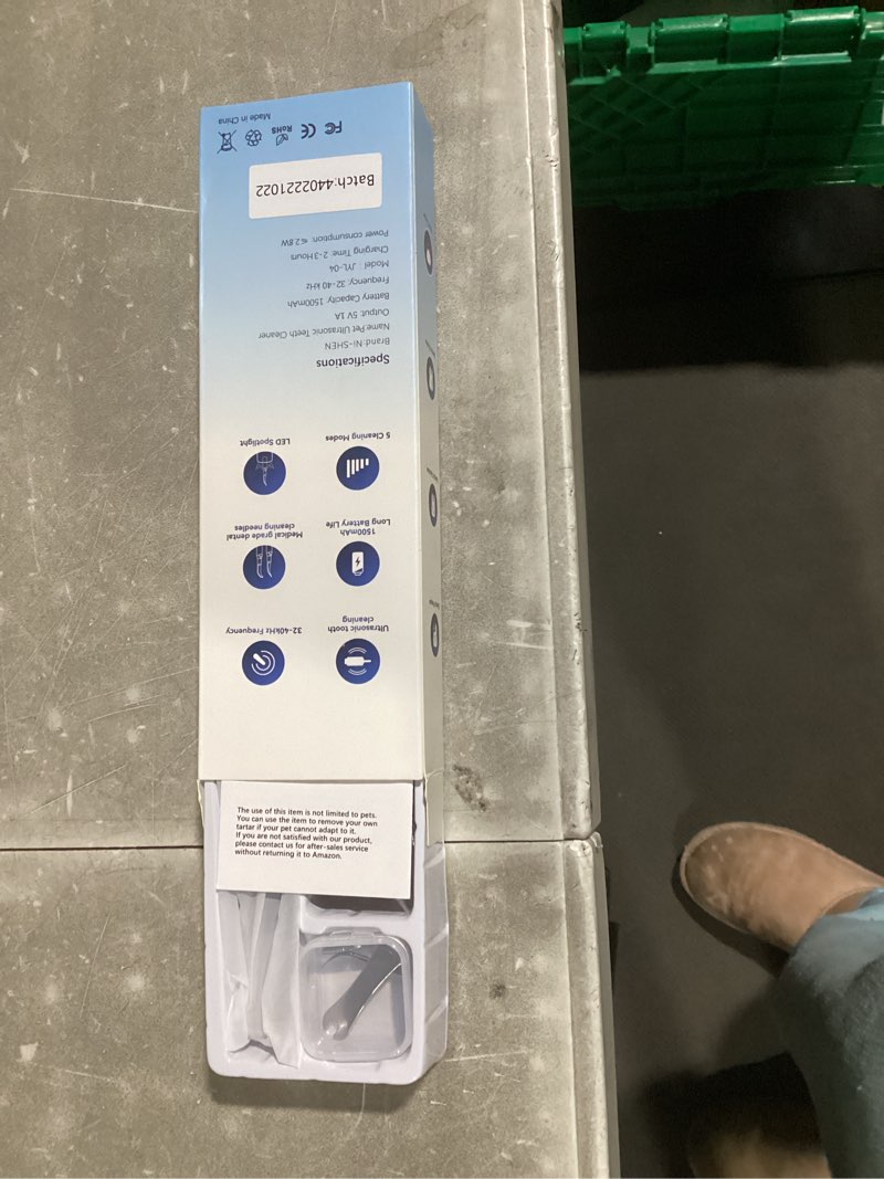 Condition photo showing New/Like New for Dog Plaque Remover for Teeth,Pet Ultrasonic Tooth Cleaner,Teeth Cleaning Kit -Tartar Remover for Teeth Stains for Dogs and Cats (Blue)