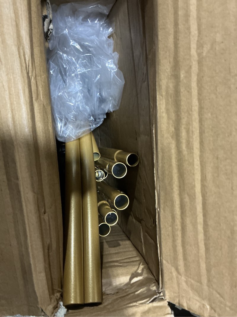 Condition photo showing Good Condition for arch backdrop stand and cover set 7.2ft/6.6ft/6ft, gold wedding arch frame with white arch cover stretchy spandex wrinkle-resistant, wedding arches for ceremony birthday party baby shower 7.2ft,6.6ft,6ft gold arches+white covers
