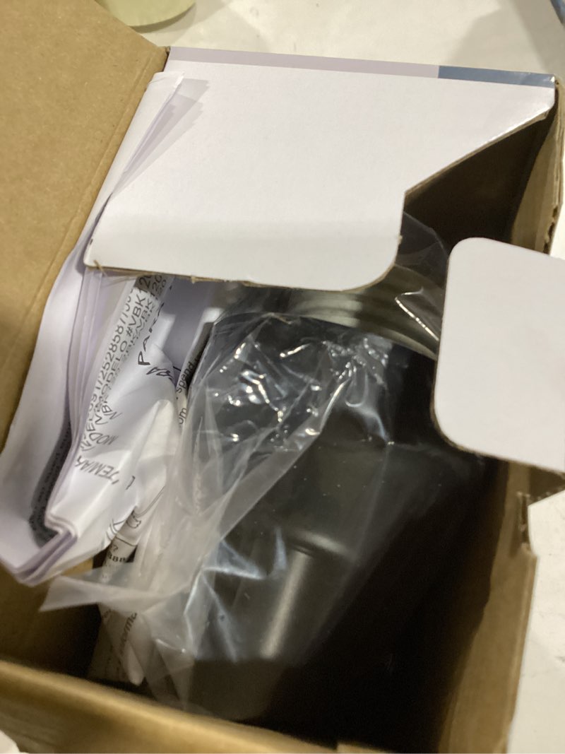 Condition photo showing As Is for Style Selections Mix and Match 10.62-in 2 Light Matte Black Transitional Bathroom Vanity light