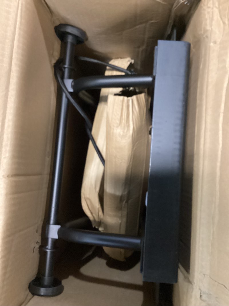 Condition photo showing As Is for stair climber hand truck dolly, heavy duty 440 lb capacity trolley cart with telescoping handle and rubber wheels 6 rubber wheels and rope for moving logistics warehouse red