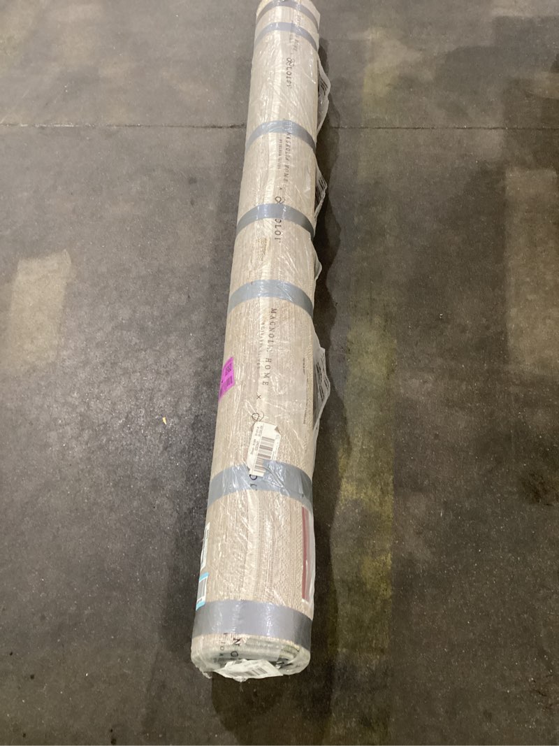 Condition photo showing Good Condition for loloi magnolia home by joanna gaines junie collection jue-03 spice/multi 6'-7" x 9'-10", .38" pile height, area rug spice / multi 6'7" x 9'10" (rectangular)