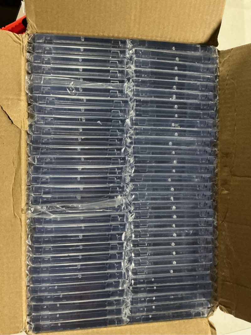 Condition photo showing Good Condition for 60ct Magnetic Card Holders, 35pt One Touch Card Holder, U-V Protection Hard Plastic Case for Trading Cards, Display Case for Sports, Baseball, Football, Game Cards 60Pack