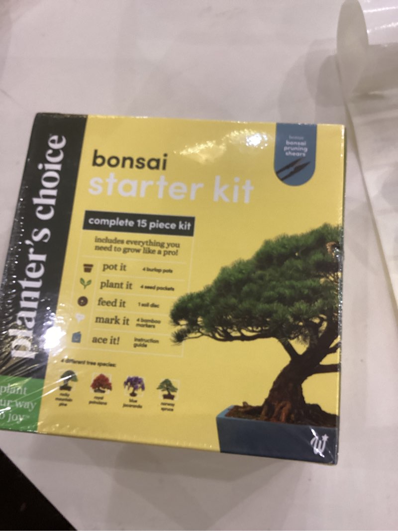 Condition photo showing New/Like New for Bonsai Starter Kit - Gardening Easter Gift for Women & Men - Bonsai Tree Growing Garden Crafts Hobby Kits for Adults, Unique DIY Hobbies for Plant Lovers - Unusual Christmas Gifts Ideas