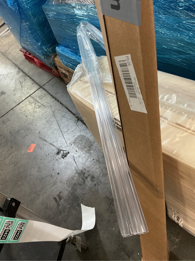 Condition photo showing As Is for delamu shower door bottom seal, 3pack shower door sweep strip, 39in frameless glass doors seal strip for 3/8'' (10mm) thick doors, 39'' x 0.39'' showers water guard barrier