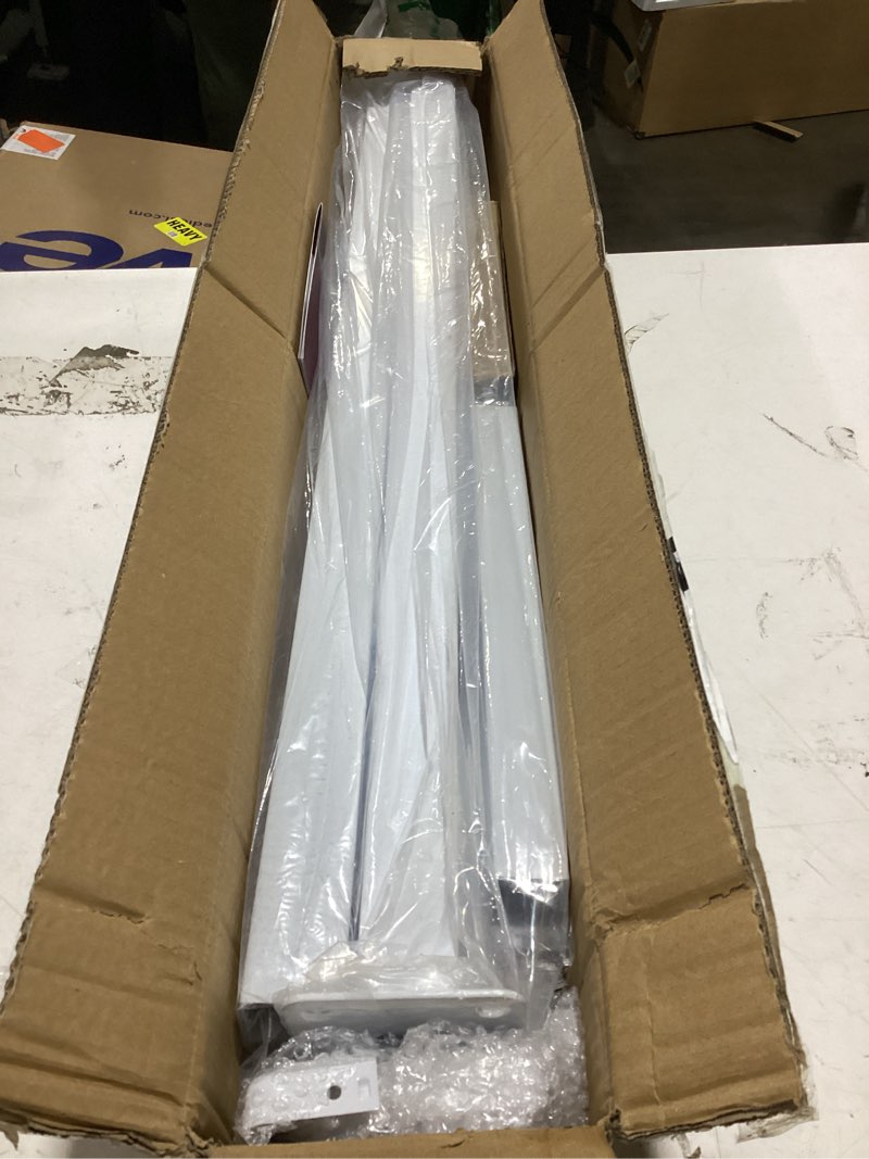 Condition photo showing Good Condition for hand rails for outdoor steps?stair handrail & indoor stair railing kit?railings for outdoor steps for fence & outdoor steps (1, white-straight, 2 step) white-straight 2 step 1
