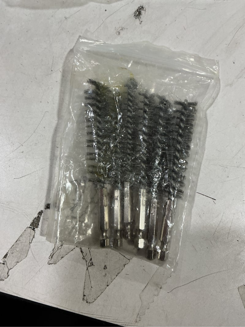 Condition photo showing Good Condition for Geiserailie Bore Brush Bristles Wire Brush for Power Drill Cleaning Wire with Hex Shank Handle for Power Drill Cleaning(10 Pieces,Stainless Steel) 5 Stainless Steel