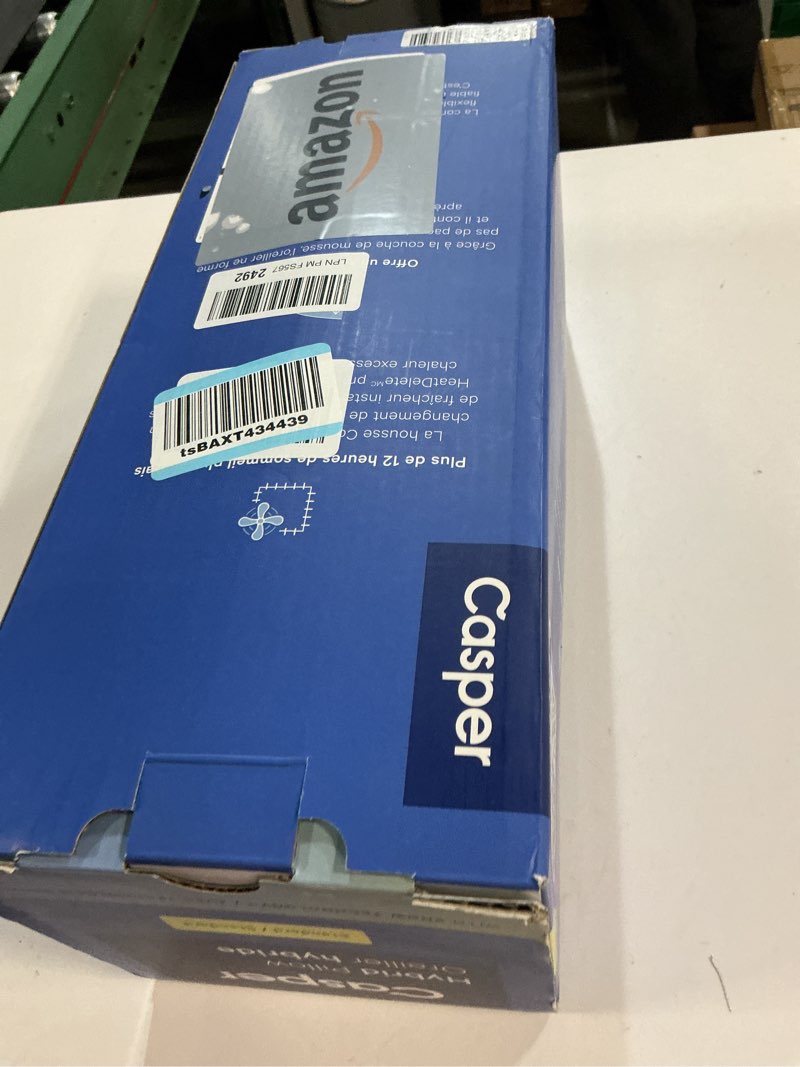 Condition photo showing New/Like New for Casper Sleep Hybrid Snow Pillow, Standard, White White Standard