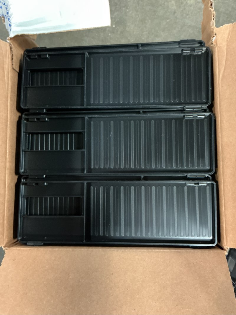 Condition photo showing Good Condition for innovative storage designs stackable letter trays, black, pack of 6
