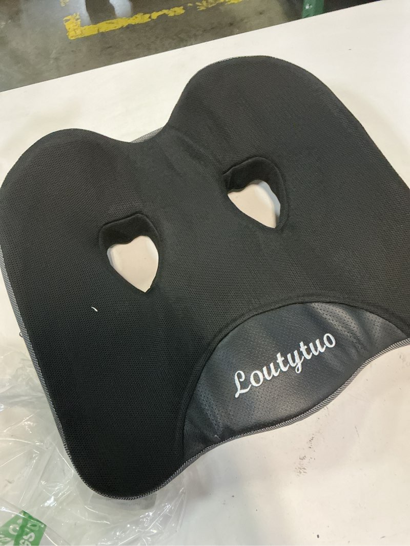 Condition photo showing Good Condition for loutytuo seat cushion pillow,100% memory foam and washable cover,for office chair,car seat and wheelchair, soft support seat cushion black