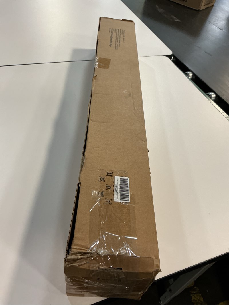 Condition photo showing Good Condition for 1 Inch Black Double Curtain Rods for Windows 66 to 120 Inches(5.5-10ft), USFOOK Adjustable Heavy Duty Drapery Rods, Telescoping Dual Curtain Rod with Translucent Finials, Wall Mounted 66-120" Black