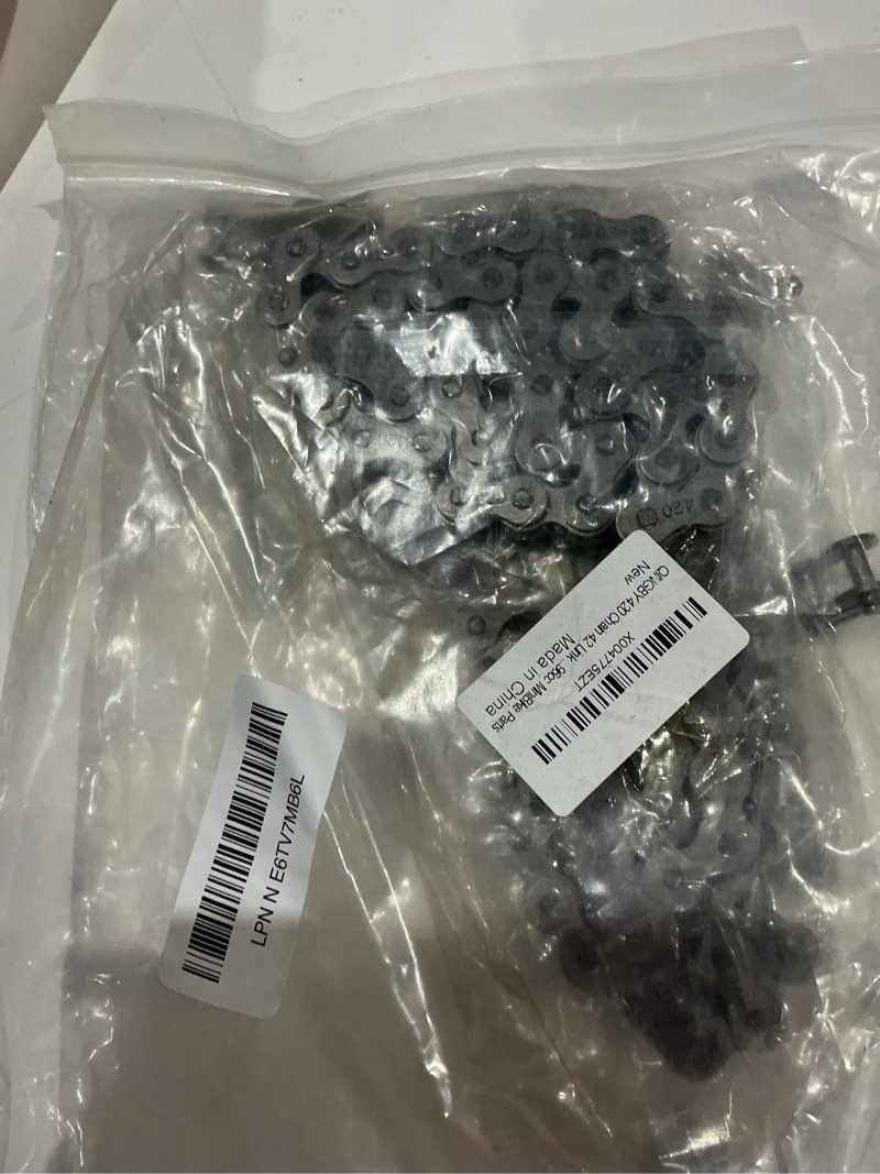 Condition photo showing Good Condition for qingby 420 chain 42 link and 90 link front rear drive jackshaft chain with master links for coleman bt200x ct200u ct200u-ex baja warrior mb200 massimo predator 212cc 196cc mini bike parts motor