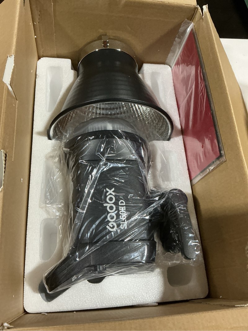 Condition photo showing As Is for Godox SL60IID 70W LED Video Light, 18600Lux@1M 5600K COB LED Continuous Light, Bluetooth App&2.4G Wireless Remote Control 8 Built-in Fx Effects, TLCI/CRI 97+/96+Bowens Mount Studio Light