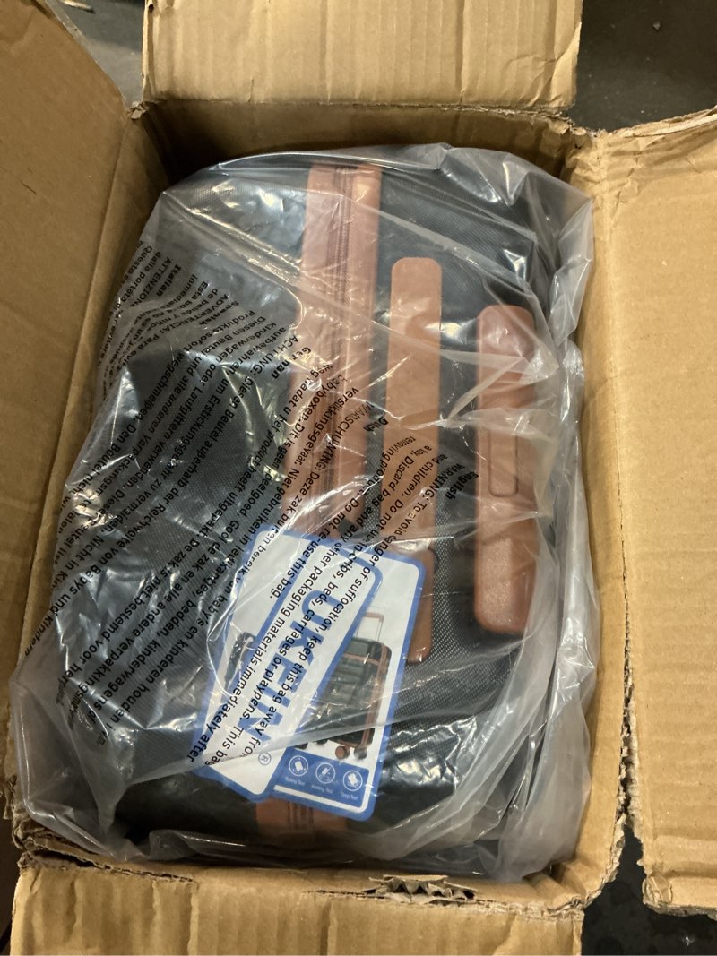 Condition photo showing Good Condition for UKEIN Luggage Sets 3 Piece, Carry On Luggage 20In With Spinner Wheels,PC Hardside Suitcase Set with TSA Lock,Durable Carry On Suitcase With Travel Backpack for Men (Black, 3 piece set (20inch)) Black 3 piece set (20inch)