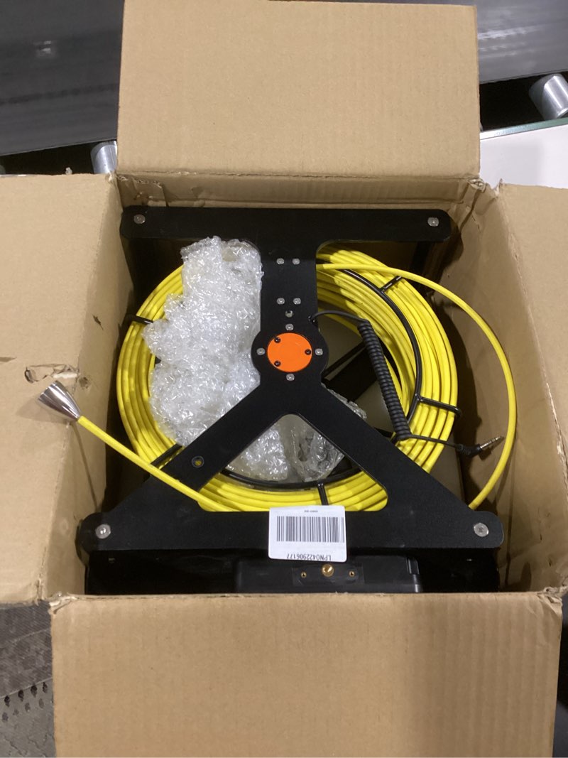 Condition photo showing As Is for sewer camera 100ft,syanspan drain pipe camera hd 4.3in screen with 16gb dvr,waterproof ip68 works underwater up to 10meters sewer inspection borescopes for plumber(fits pipes>0.7" diameter,100ft/30m) 100ft/30m 0.67"16gb dvr(2025 upgrade steadier)