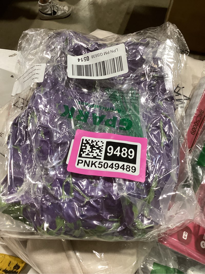 Condition photo showing New/Like New for gpark (36 branches 12 pack /45 inch /3.7ft wisteria hanging artificial flowers fake bushy silk vine garland string for wedding party garden greenery home wall deco purple purple-12p