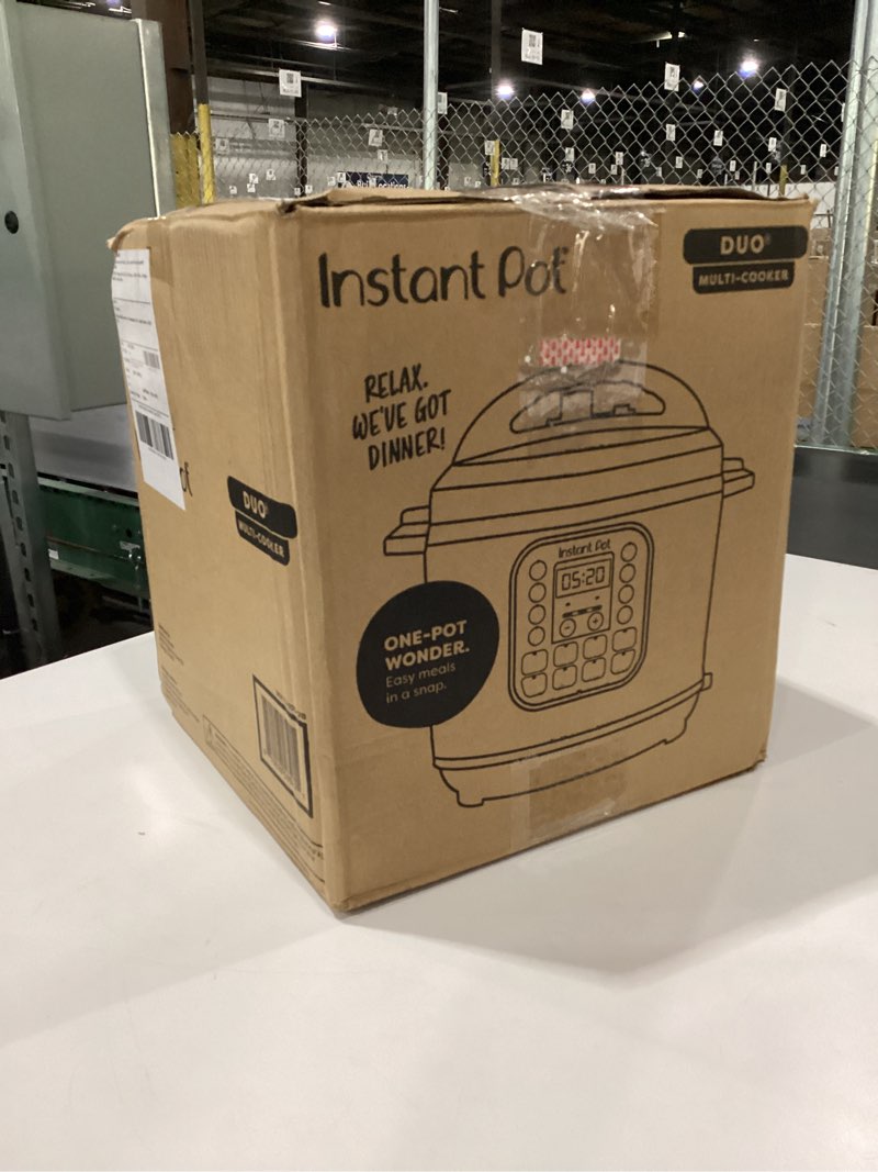 Condition photo showing As Is for PRESSURE VALVE MISSING Instant Pot Duo 7-in-1 Electric Pressure Cooker, Slow Cooker, Rice, Steamer, Sauté, Yogurt Maker, Wa