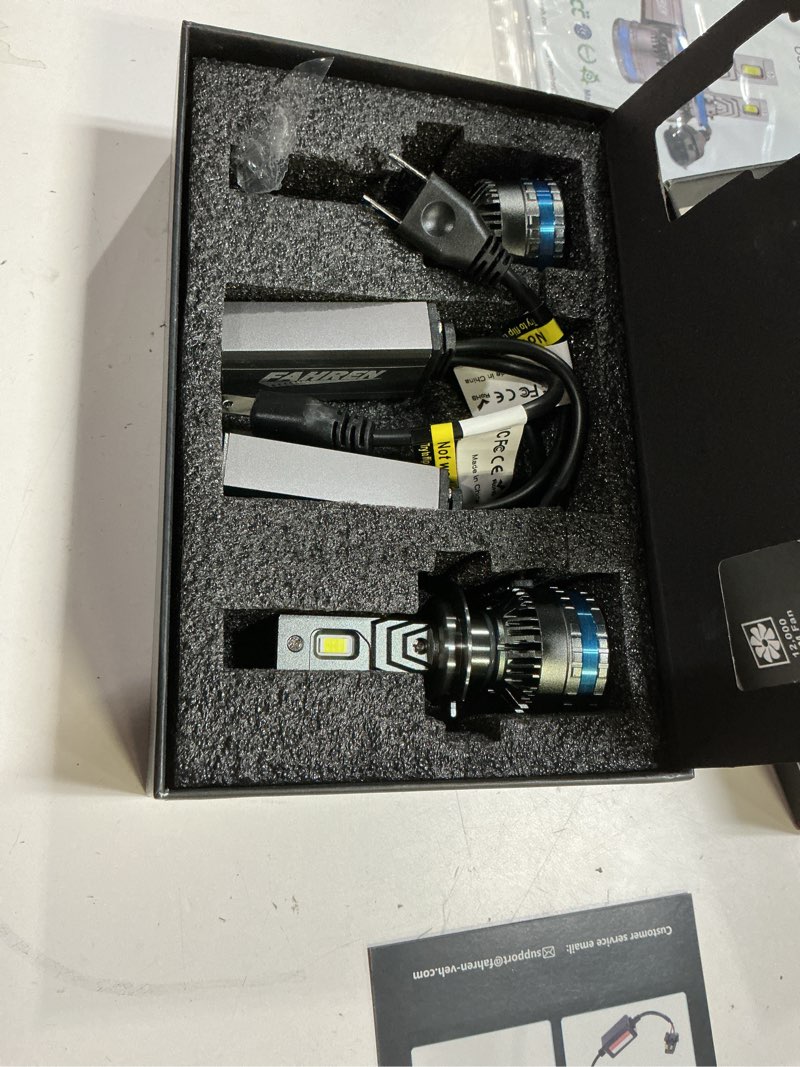 Condition photo showing Good Condition for fahren upgraded h7 fog bulbs, 120w 70000lm h7 tire lights, plug and play, pack of 2 fx6 h7+