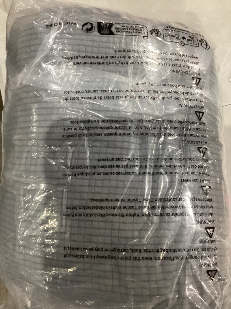 Condition photo showing New/Like New for H.VERSAILTEX Stretch Couch Cover Loveseat Covers for Cushion Couch Slipcover|Sofa Cover for Love seat 1 Piece with Elastic Bottom, Checked Jacquard Fabric(Loveseat 58'-70' Wide, Grey) Loveseat Neutral Gray