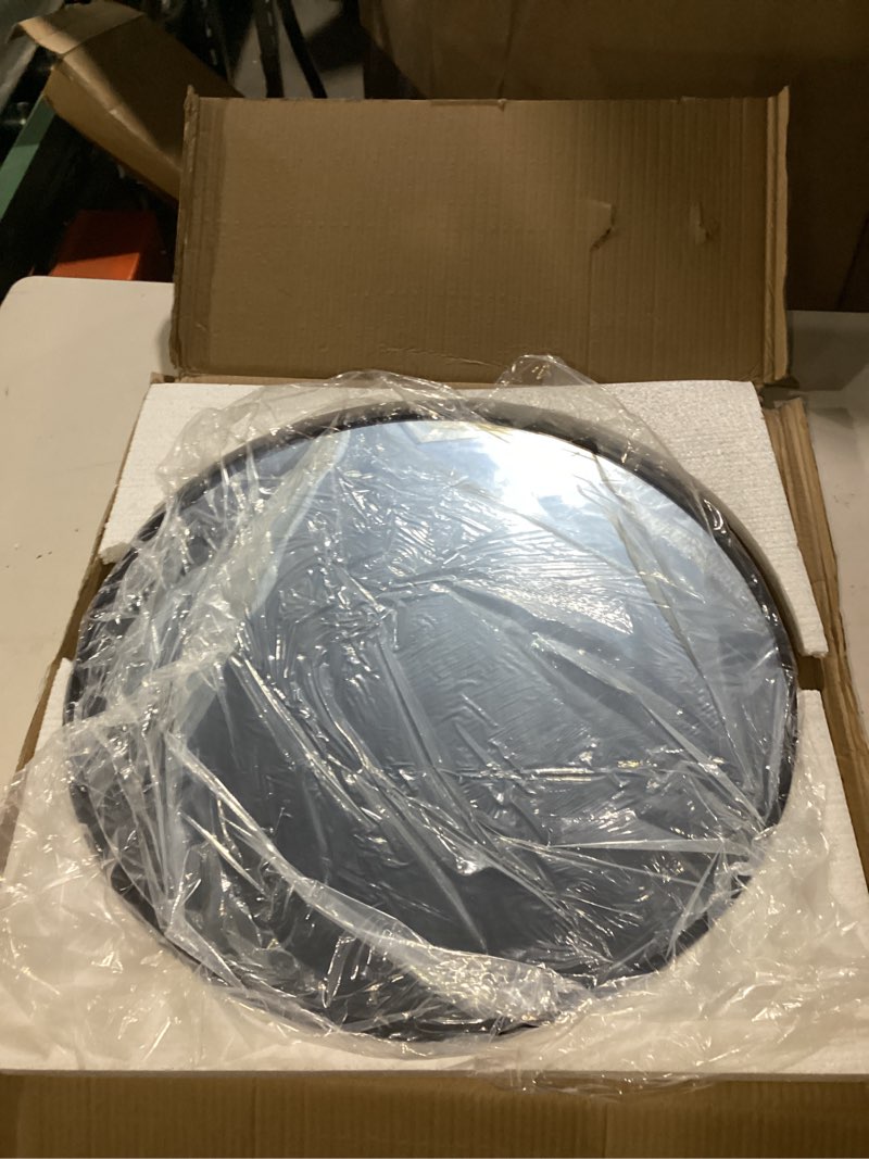 Condition photo showing Good Condition for Round Bathroom Mirror for Wall, 22 inch Circle Bathroom Mirrors for Over Sink, Modern Circular Metal