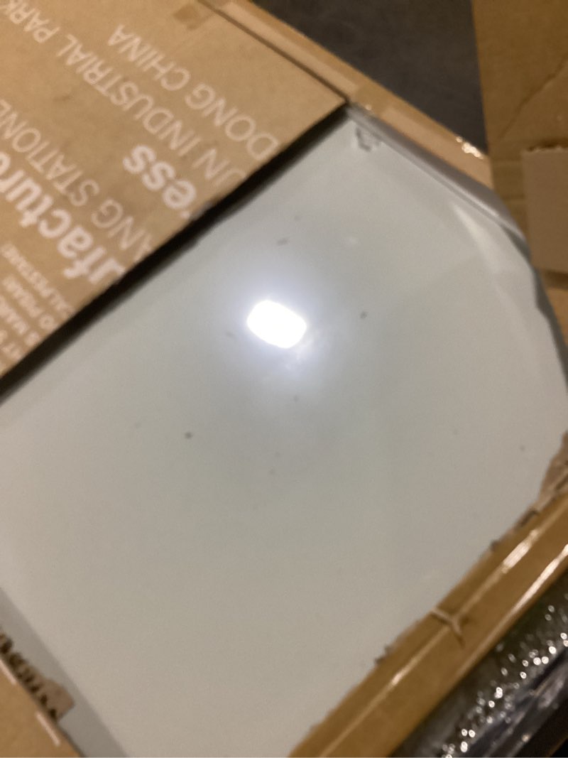 Condition photo showing Good Condition for magnetic glass whiteboard 6'x4', 72"x48" glass dry erase board for wall mounted, large commercial board frameless for office, classroom & home 72 x 48
