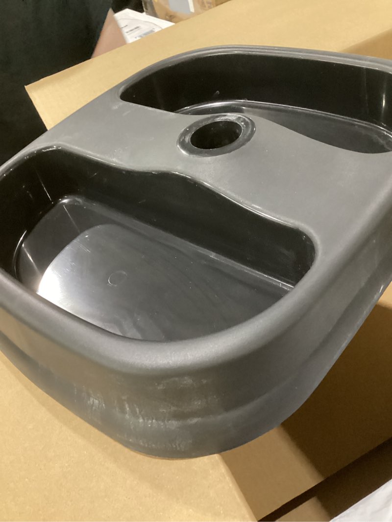 Condition photo showing As Is for As is!!! Dompel Portable Shampoo Bowl, Ergonomic and Deep Portable Wash Bowl for Hairstylist and Handicap & Disabled, Seniors, Home Services, Steel Structure, Hair Washing Basin. (Dual-Basin) Dual-Basin-Pump