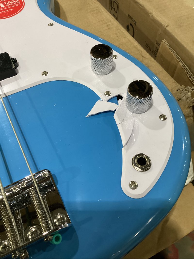 squier squier sonic precision bass, california blue, maple fingerboard
