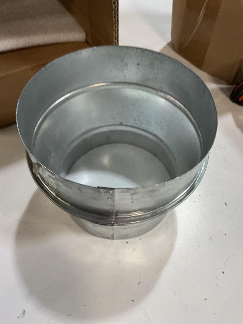 Condition photo showing As Is for (incomplete )  5\" dryer vent cover,outside dryer vent cover for exterior wall vent hood,exhaust vent cover for dryer vents kitchen range hood vent ac vent duct house air exhaust,dryer vent kit through wall,black 5 inch black