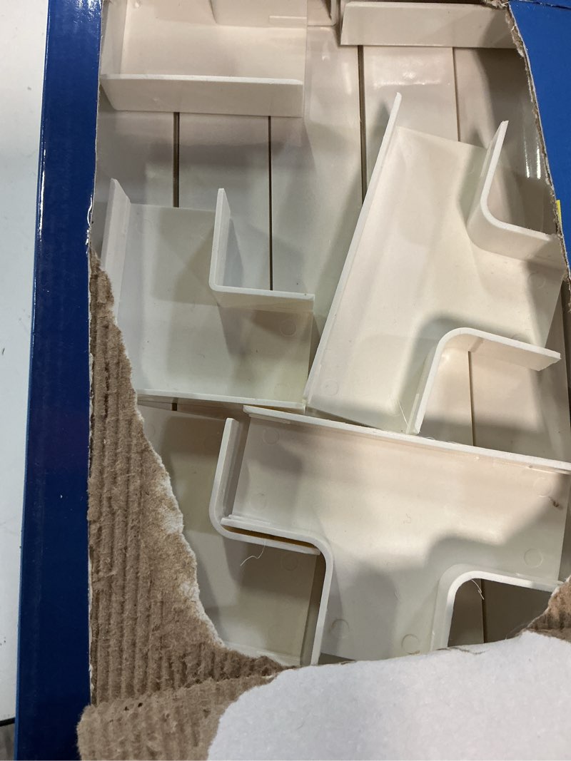 Condition photo showing Good Condition for 315in cord hider kit, paintable cable raceway, cord covers for wires on wall, cord hider for wall mount tv, tv cable hider wall kit, wire covers for cords, 20x l15.7in x w0.96in x h0.57in, white