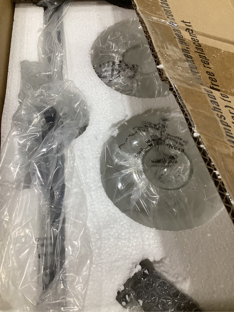 Condition photo showing As Is for Ralbay Industrial Bathroom Vanity Light Fixtures 3-Lights Matte Black with Clear Glass Vintage Edison Wall Lamp Light Fixture for Bathroom Black 3-Light