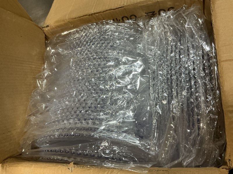 Condition photo showing Good Condition for Hoolerry 50 Pcs Clear Charger Plates Bulk 13 Inch Plastic Round Dinner Plate with Beaded Rim Acrylic Round Charger Plates Decorative Charger Service for Home Birthday Wedding Party Events Table Decor