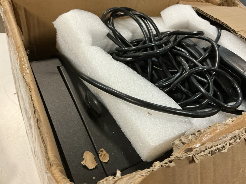 Condition photo showing As Is for low lying fog machine with remote fast heating easy opertative dry ice compatible for stage halloween wedding escape room effects