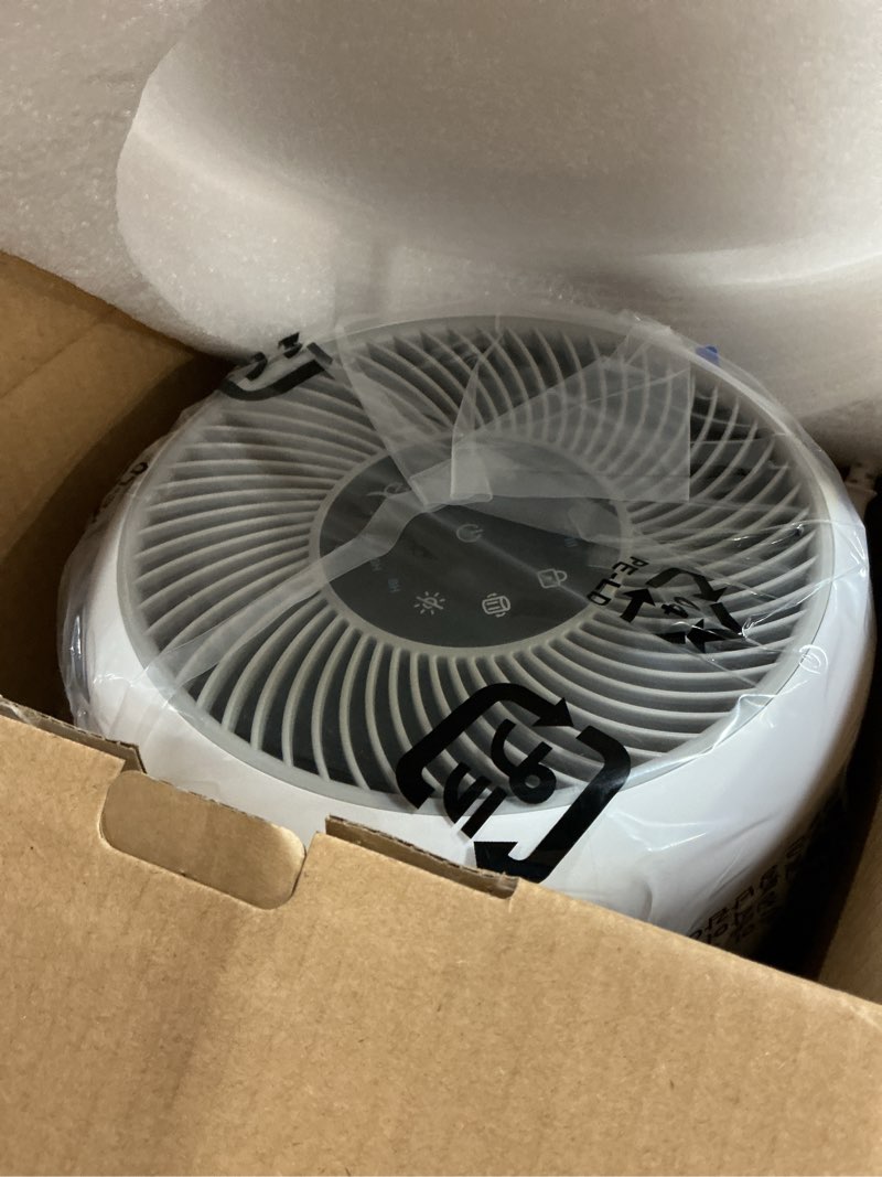 Condition photo showing New/Like New for levoit air purifier for home allergies pet hair in bedroom, covers up to 1073 ft² by 56w high torque motor, aham verifide, 3-in-1 filter with hepa sleep mode, remove dust smoke odor, core300-p, white