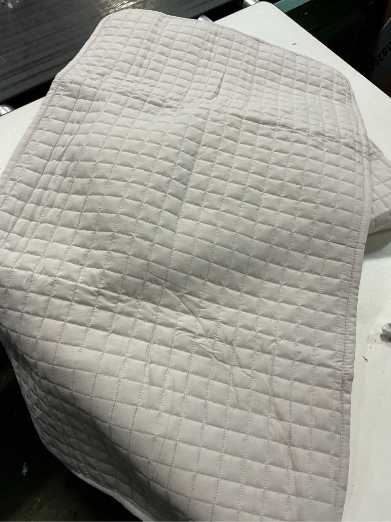 Condition photo showing Good Condition for southshore fine living, inc. king quilt bedding set, quilted coverlet bed spread for california kings, luxury bedding king size quilt bedding set, lightweight quilted bedspread w/shams, natural beige 02 - natural beige (formerly bone) king / california king