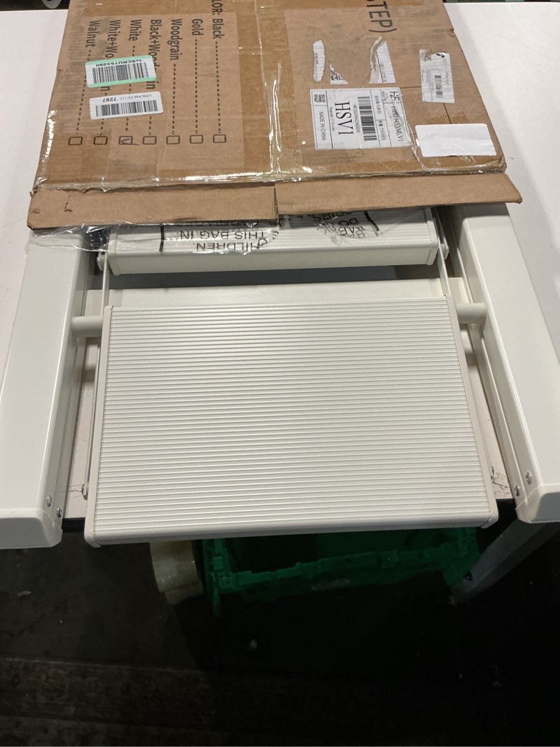 Condition photo showing Good Condition for HillhutApex 2 Step Ladder, Lightweight Portable 2 Step Stool with Anti-Slip Wide Pedal, 330lbs Capacity Aluminum Ladder for Household,Office,Library(White) White 2 Step