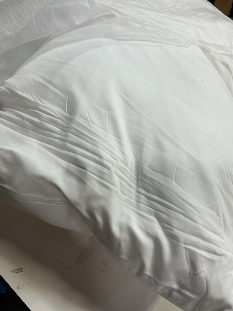 Condition photo showing As Is for utopia bedding bed pillows for sleeping (white), queen size, set of 2, hotel pillow, cooling pillows for side, back or stomach sleepers queen (pack of 2) white