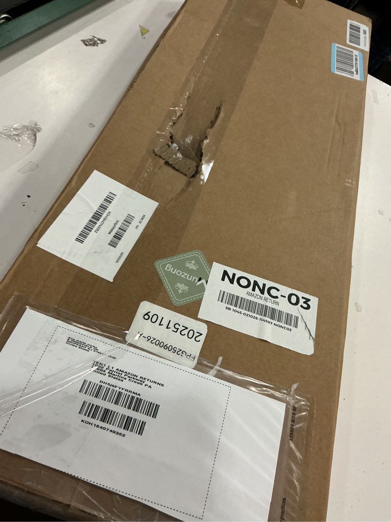 Condition photo showing Good Condition for Toilet Support Rail 31.3X 31.5 Inch, Munzong Anti-Slip Satin Brushed Nickel Handicap Grab Bar for Bathroom, Stainless Steel Knurled Safety handrails with Leg for Elderly Disabled Pregnant-1.25’Tube 32 Inch Satin Nickel 1