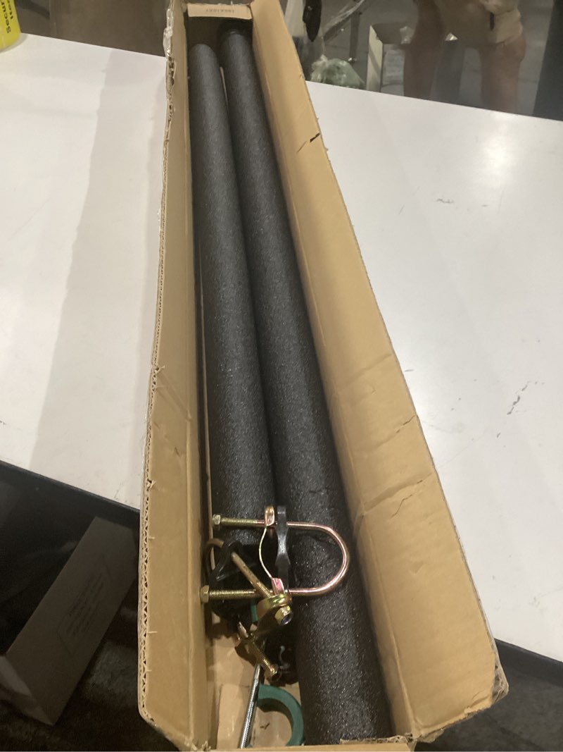 Condition photo showing Good Condition for 2pcs trampoline poles replacement, 1.2mm thick, fits 1.65'' / 4.2cm inner diameter for 10-16ft jumpzylla trampolines, complete kit with protective foam sleeves & mounting hardware straight trampoline poles replacement - 1pcs