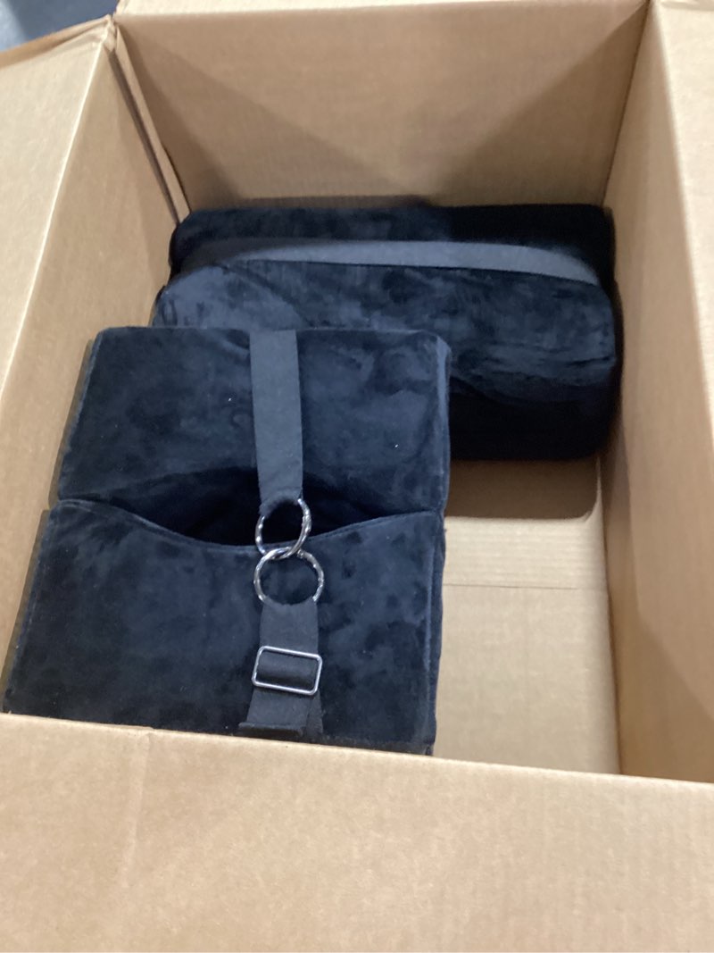 Condition photo showing As Is for AOSSA BBL Pillow After Surgery for Butt, Brazilian Butt Lift Booty Back Support Cushion, BBL Chair Pillows Recovery for Sitting Driving, Post Surgery Lifting Seat Cushion Combo (Black)