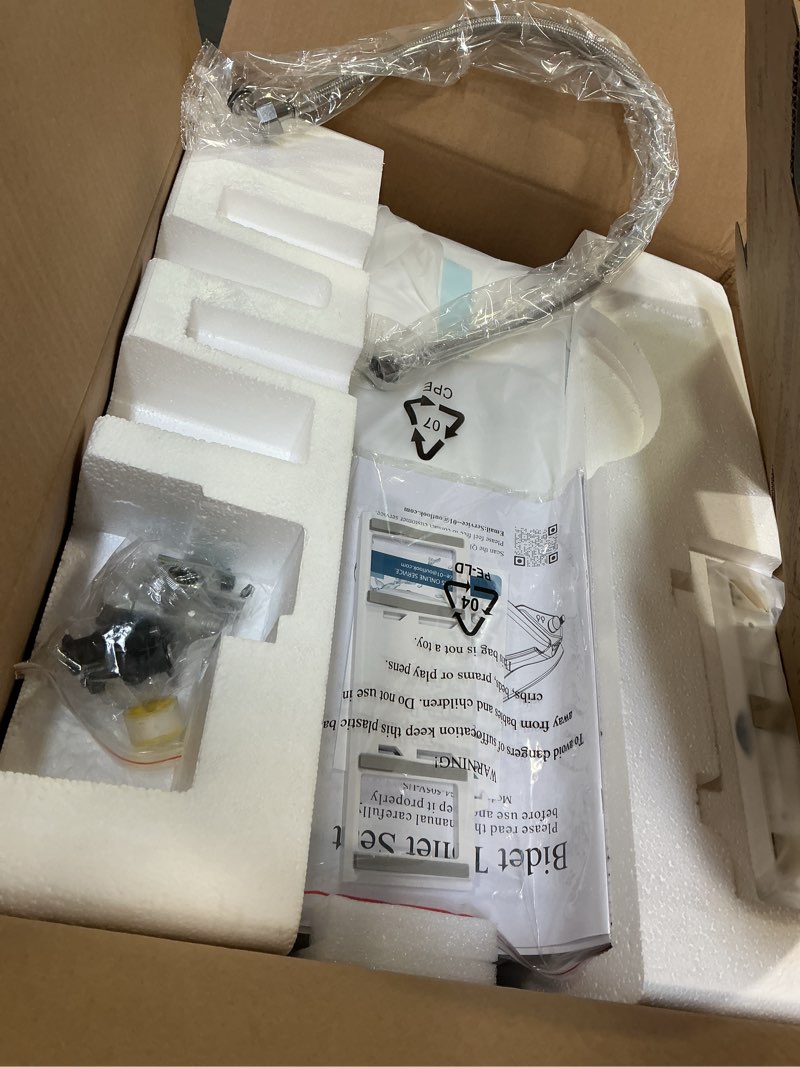 Condition photo showing Good Condition for FVZ Bidet Toilet Seat Elongated Smart Heated Toilet Seat with Warm Water & Dryer, Feminine & Child Wash, Self-Clean Stainless Steel Nozzle, Adjustable Water Pressure, Slow Close Lid White Elongated