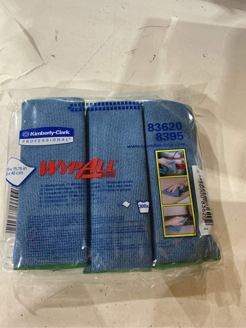 Condition photo showing Good Condition for wypall 15.75 x 15.75 in 40x40 cm professional vehicle wipes 6 pack