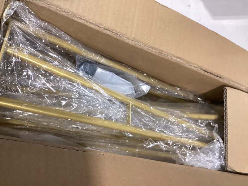 Condition photo showing Good Condition for 16inch hairpin table legs golden set of 4 desk legs,1300lbs load capacity ? rodsfor coffee table, night stand desk bench?desk, bench desk dining end table chairs golden 16n