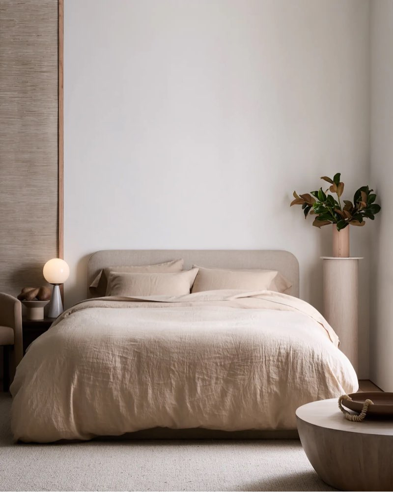 european linen duvet cover king size color shampage 