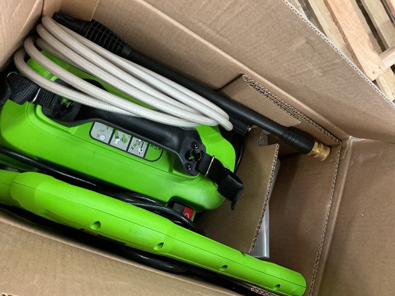 Condition photo showing Good Condition for greenworks 1800-psi 1.2-gpm cold water electric pressure washer with 2 spray tips