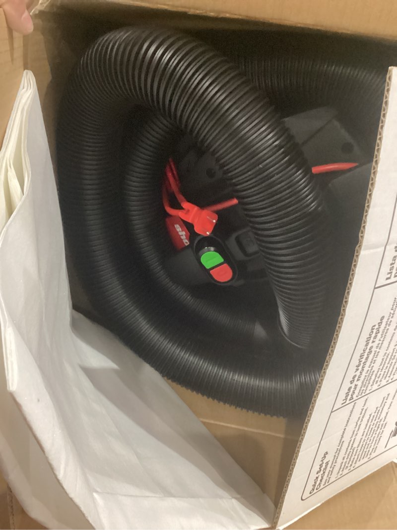 Condition photo showing Good Condition for shop-vac 12-gallon 6 hp corded wet/dry shop vacuum with accessories included