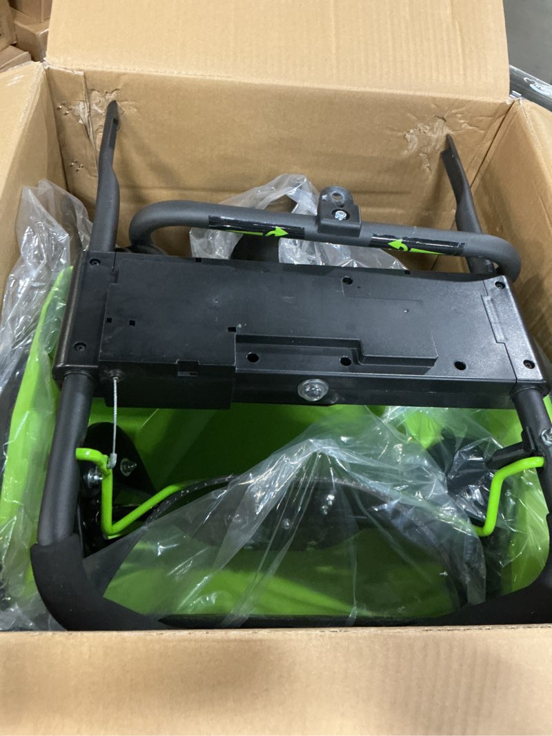 Condition photo showing As Is for Earthwise Power Tools by ALM SN75018 15-Amp 18-Inch Electric Corded Snow Thrower with LED Lights 18-Inch, 15-Amp Corded