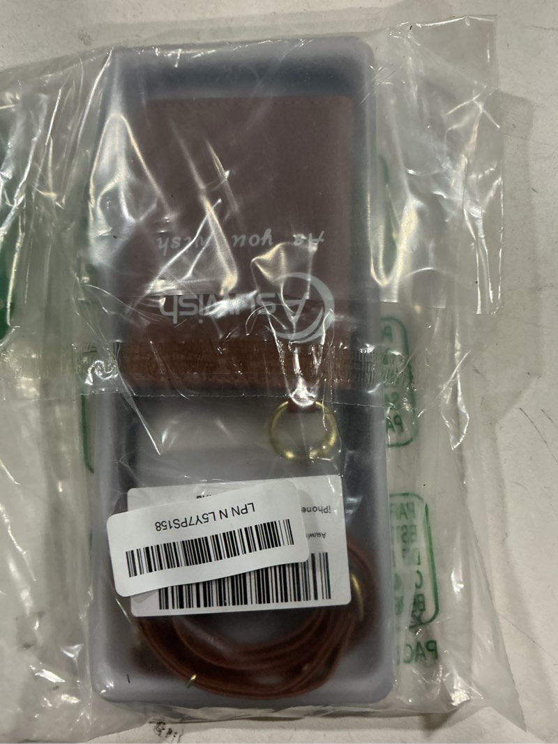 Condition photo showing Good Condition for Phone Case for iPhone 12 Pro Max 6.7 Wallet Detachable Cover and Screen Protector Compatible with MagSafe Crossbody Lanyard Strap RFID Blocking Flip iPhone12promax 12pro Promax Women Men Brown Brown for iPhone 12 Pro Max