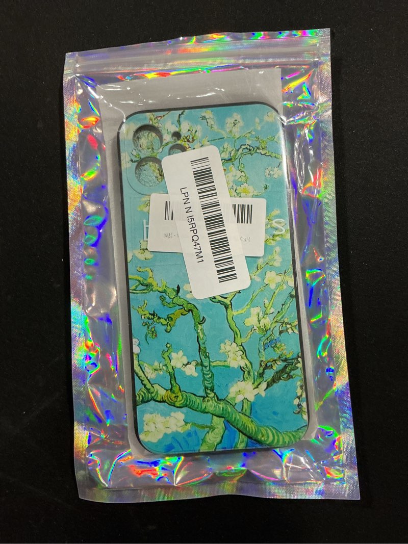 Condition photo showing New/Like New for Berkin Arts Compatible with iPhone 12 Case Silicone Cover with Screen Protector Post-Impressionism Flower (Almond Blossom by Vincent Van Gogh) Almond blossom by Van Gogh iPhone 12