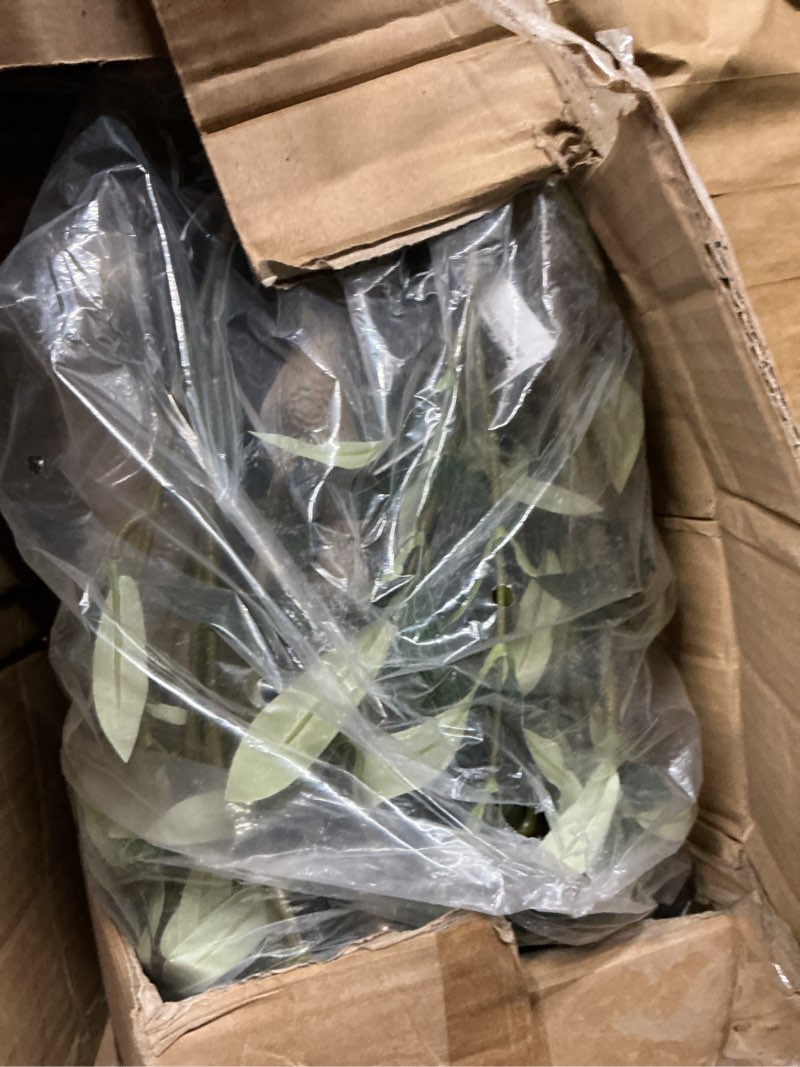 Condition photo showing As Is for LOMANTO Olive Trees Artificial Indoor, 7Ft Artificial Olive Plants, Tall Faux Olive Tree, Fake Topiary Silk Tree in Pot with Olive Branch & Fruit, Home Office Modern Decor Gift for Housewarming 1Pack